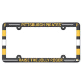 Pittsburgh Pirates License Plate Frame Plastic Full Color Style - Special Order-0