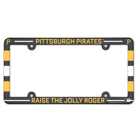 Pittsburgh Pirates License Plate Frame Plastic Full Color Style - Special Order-0