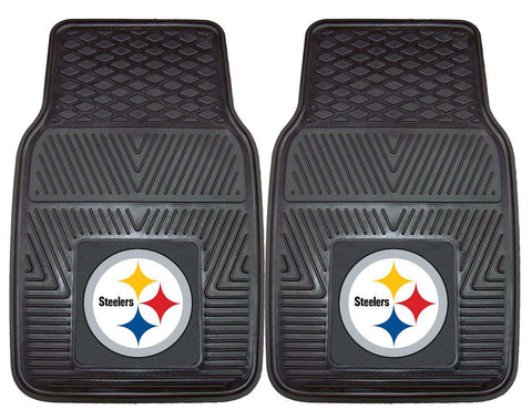 Pittsburgh Steelers Car Mats Heavy Duty 2 Piece Vinyl - Team Fan Cave