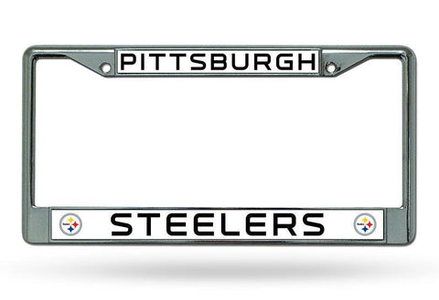 Pittsburgh Steelers License Plate Frame Chrome - Team Fan Cave