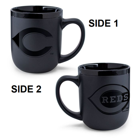 Cincinnati Reds Coffee Mug 17oz Matte Black-0