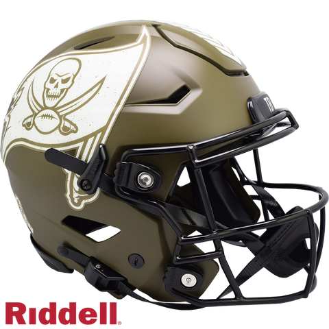 Tampa Bay Buccaneers Helmet Riddell Authentic Full Size SpeedFlex Style Salute To Service-0