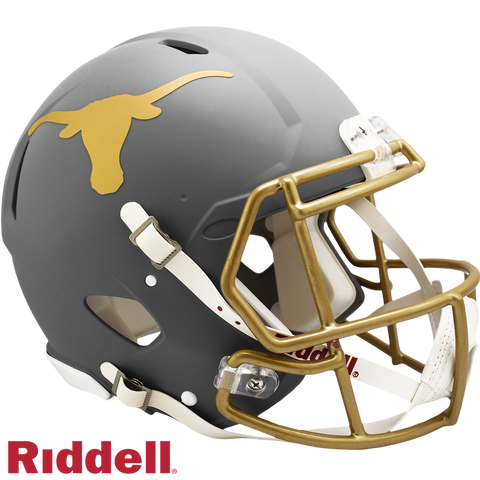 Texas Longhorns Helmet Riddell Authentic Full Size Speed Style Slate Alternate-0