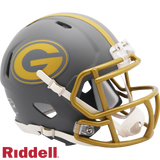 Green Bay Packers Helmet Riddell Replica Mini Speed Style Slate Alternate-0