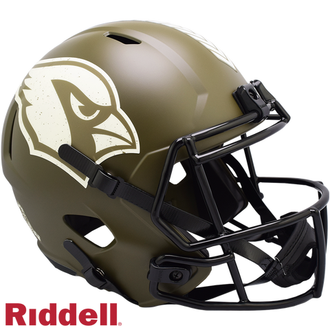 Arizona Cardinals Helmet Riddell Replica Full Size Speed Style Salute To Service-0