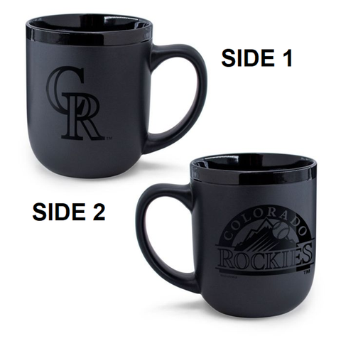 Colorado Rockies Coffee Mug 17oz Matte Black-0