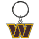 Washington Commanders Keychain Logo Cut Style Chrome-0