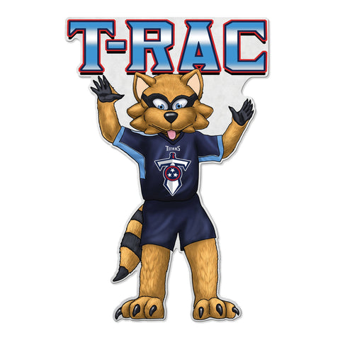 Tennessee Titans Pennant Shape Cut Mascot Design-0