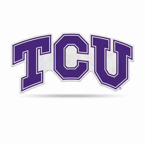 TCU Horned Frogs Pennant Shape Cut Logo Design-0