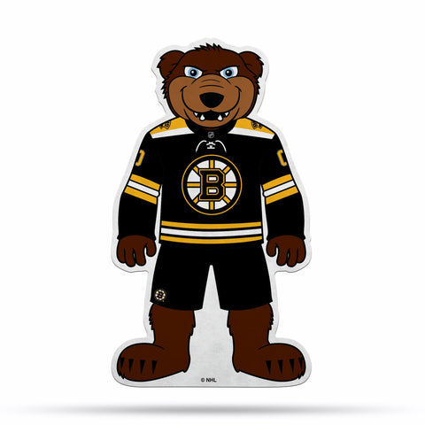 Boston Bruins Pennant Shape Cut Mascot Design-0