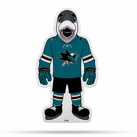 San Jose Sharks Pennant Shape Cut Mascot Design Special Order-0