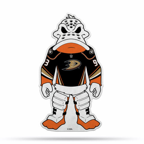 Anaheim Ducks Pennant Shape Cut Mascot Design Special Order-0