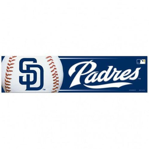 San Diego Padres Decal 3x12 Bumper Strip Style - Special Order - Team Fan Cave