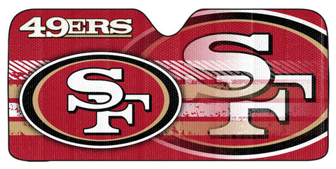 San Francisco 49ers Auto Sun Shade - 59"x27"-0