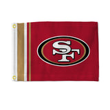 San Francisco 49ers Flag 12x17 Striped Utility-0