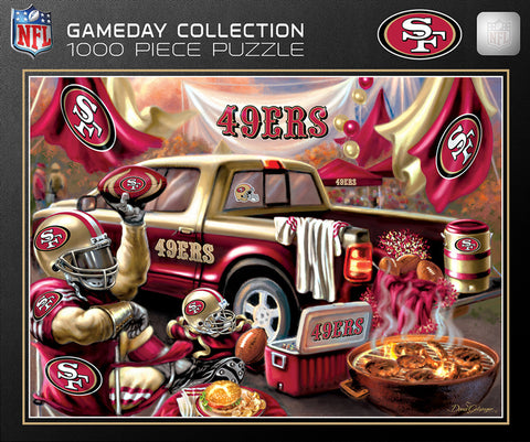 San Francisco 49ers Puzzle 1000 Piece Gameday Design-0