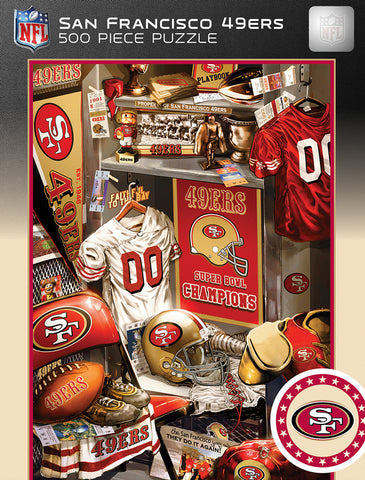 San Francisco 49ers Puzzle 500 Piece Locker Room-0