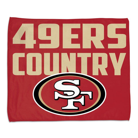 San Francisco 49ers Towel 15x18 Rally Style Full Color Style-0