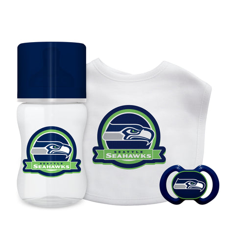 Seattle Seahawks Baby Gift Set 3 Piece - Team Fan Cave