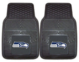 Seattle Seahawks Car Mats Heavy Duty 2 Piece Vinyl - Team Fan Cave