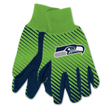 Seattle Seahawks Gloves Two Tone Style Adult Size-0