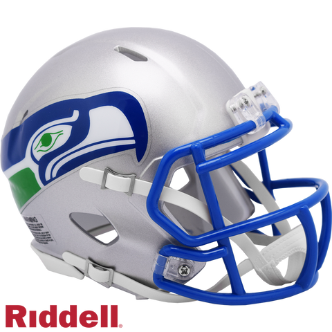 Seattle Seahawks Helmet Riddell Replica Mini Speed Style 1983-2001 T/B-0