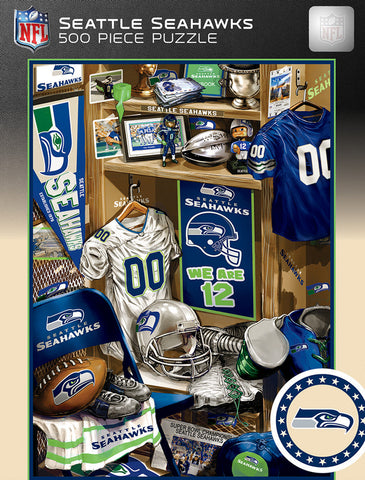 Seattle Seahawks Puzzle 500 Piece Locker Room-0