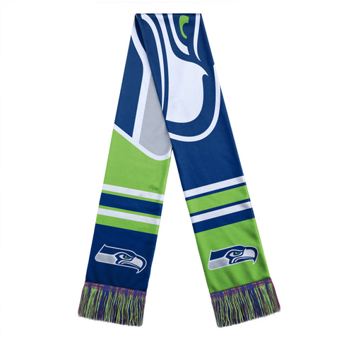 Seattle Seahawks Scarf Colorblock Big Logo Design - Team Fan Cave