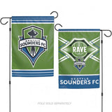 Seattle Sounders Flag 12x18 Garden Style 2 Sided - Special Order