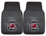 South Carolina Gamecocks Heavy Duty 2-Piece Vinyl Car Mats - Special Order