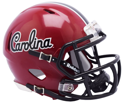 South Carolina Gamecocks Helmet Riddell Replica Mini Speed Style Script Design-0