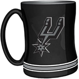 San Antonio Spurs Coffee Mug 14oz Sculpted Relief Team Color-0