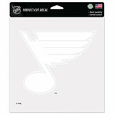 St. Louis Blues Decal 8x8 Perfect Cut White - Team Fan Cave