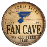 St. Louis Blues Sign Wood 14 Inch Round Barrel Top Design - Special Order-0