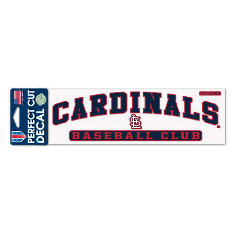 St. Louis Cardinals Decal 3x10 Perfect Cut Color-0