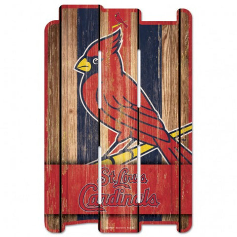 St. Louis Cardinals Sign 11x17 Wood Fence Style-0