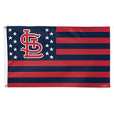 St.Louis Cardinals Flag 3x5 Deluxe Style Stars and Stripes Design-0