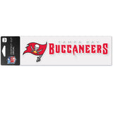 Tampa Bay Buccaneers Decal 3x10 Perfect Cut Wordmark Color-0