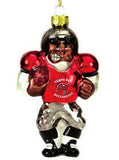 Tampa Bay Buccaneers Ornament Blown Glass Football Player - Team Fan Cave