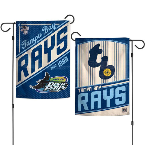 Tampa Bay Rays Flag 12x18 Garden Style 2 Sided Cooperstown-0