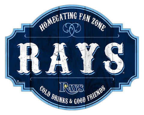 Tampa Bay Rays Sign Wood 12 Inch Homegating Tavern