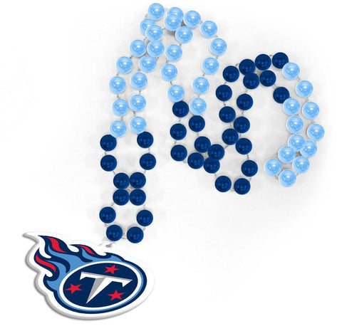 Tennessee Titans Beads with Medallion Mardi Gras Style