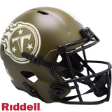 Tennessee Titans Helmet Riddell Replica Full Size Speed Style Salute To Service-0