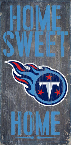 Tennessee Titans Wood Sign - Home Sweet Home 6"x12"