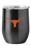 Texas Longhorns Travel Tumbler 16oz Stainless Steel Curved-0