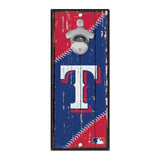 Texas Rangers Sign Wood 5x11 Bottle Opener - Special Order