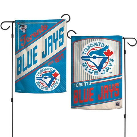 Toronto Blue Jays Flag 12x18 Garden Style 2 Sided Cooperstown-0