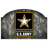 US Army Camo Sign 11x17 Wood-0