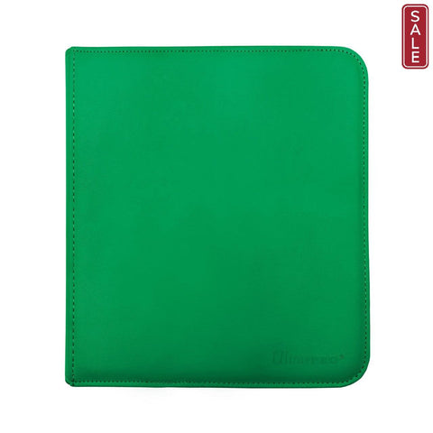 Ultra Pro 12 Pocket Pro Binder Zippered Green