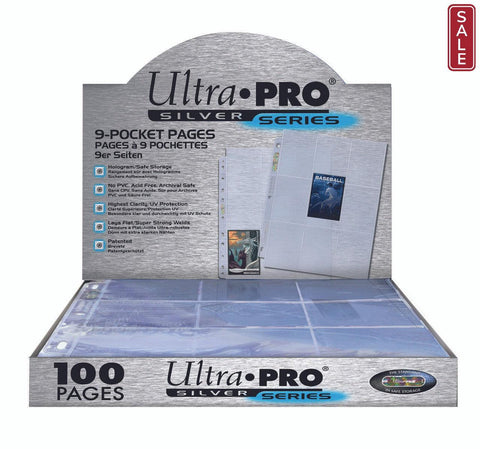 Ultra Pro 9-Pocket Silver Series Pages (100ct)